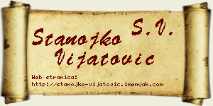 Stanojko Vijatović vizit kartica